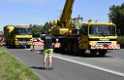 LKW in Boeschung A 3 Rich Frankfurt Hoehe Roesrath Lohmar P246